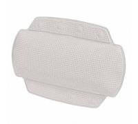 Spirella - Cojín de baño Alaska de PVC - Reposacabezas ergonómico con ventosas para un Soporte óptimo - Cojín de baño cómodo e Impermeable - Blanco - 32 x 23 cm