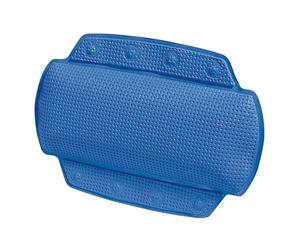 Spirella - Cojín de baño Alaska de PVC - Reposacabezas ergonómico con ventosas para un Soporte óptimo - Cojín de baño cómodo e Impermeable - Azul eléctrico - 32 x 23 cm