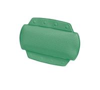 Spirella - Cojín de baño de PVC Alaska - Reposacabezas ergonómico con ventosas para un Soporte óptimo - Cojín de baño cómodo e Impermeable - Verde Musgo - 32 x 23 cm