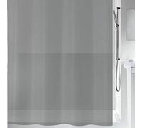 Spirella colección Bio, Cortina de Ducha Textil 180 x 200, 100% Polyester, Gris