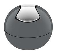 Spirella Ø16 x 14 cm (1 Litro), Gris colección Bowl, Papelera, Poliestireno