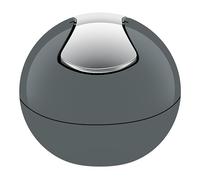 Spirella colección Bowl, Papelera Ø16 x 14 cm (1 Litro), Poliestireno, Gris