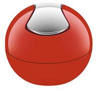 Spirella colección Bowl, Papelera Ø16 x 14 cm (1 Litro), Poliestirol, Rojo