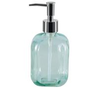 Spirella colección Carlos, Dispensador de jabón líquido Ø8x18 cm (0,5 litros), Vidrio Reciclado, Verde