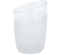 Spirella colección Level, Portacepillos de Dientes Ø7 x 10 cm, Vidrio Templado, Transparente