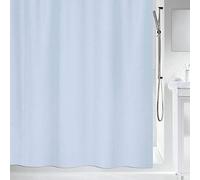 Spirella colección Maya, Cortina de Ducha Textil 180 x 200, 100% Polyester, Tela, Azul Claro, x cm