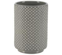 Spirella colección Mero, Portacepillos de Dientes Ø8 x 11.5 cm, Loza, Gris