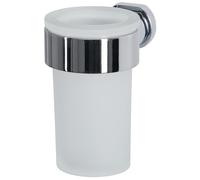 Spirella colección Milo, Portacepillos de Dientes con sporte 10x11x11, Vidrio, Blanco