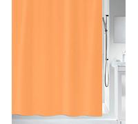 Spirella 120 x 200, Naranja colección Primo, Cortina de Ducha Textil, 100% Polyester