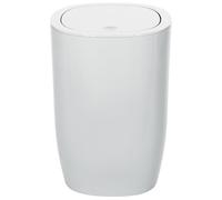 Spirella colección Pure, Papelera ø19 x 26 cm (5 litros), poliestireno, Blanco