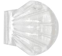 Spirella colección Shell-Clip, Clips fijadores para Cortina de Ducha/baño, Adhesivos, 5,6 x 5,6 (2 pcs), Plástico, Transparente, 5.6 X 5.6