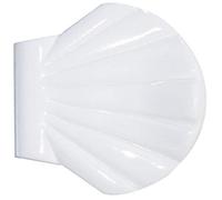 Spirella colección Shell-Clip, Clips fijadores para Cortina de Ducha/baño, Adhesivos, 5,6 x 5,6 (2 pcs), Plástico, Blanco
