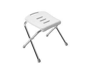 Spirella colección Vivawell, Asiento para baño Base 42x58,5x47 (Asiento 39,5x39,5), Acero Cromado, Cromado