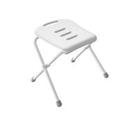Spirella colección Vivawell, Asiento para baño base 42x58,5x47 (asiento 39,5x39,5), Acero revestido, inoxidable, Blanco
