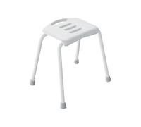 Spirella colección Vivawell, baño Base 42x54x48 (Asiento 36,5x28,5), Acero Revestido, Inoxidable, Blanco