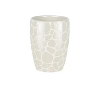 Spirella Copa de cerámica Darwin Pebble Blanco Brillante
