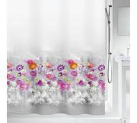 Spirella Cortina de Ducha de Abella 180 x 200, poliéster, Grey/Pink, 200 x 180 cm