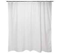 SPIRELLA - Cortina de Ducha de Poliéster 180x200cm Carlina Blanca - Elegancia y Práctica para su Baño con un Diseño Moderno y una Tela Resistente al Agua