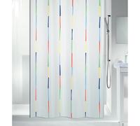 Spirella 180 x 200, Multicolor colección Dario, Cortina de Ducha Textil, 100% Polyester, poliéster