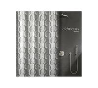 Spirella Cortina de Ducha de poliéster Elements by LEF 240x180cm Color Topo