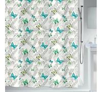 Spirella Cortina de Ducha de poliéster Mariposas 120x200 cm Verde