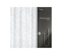 Spirella Cortina de Ducha Elements de Fores de poliéster 120x200cm Blanca