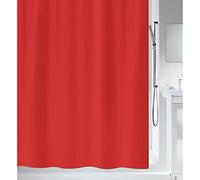 Spirella Cortina Ducha Primo Rojo 120X200, Poliéster, 120x200cm