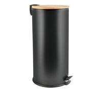 Spirella Cubo de basura con pedal ADONIS 30L, negro