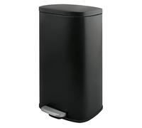 Spirella SP2712 Cubo de Basura de 50 litros Cocina, Cierre Suave, Interior de plástico, con Pedal, Color Negro