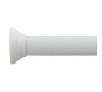 Spirella Decor - Raíl expansible para Cortina de Ducha (Aluminio, 125-220 cm, 25 mm de diámetro), Color Blanco
