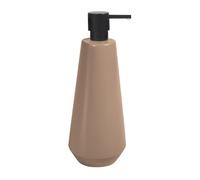 Spirella - Dispensador de jabón de gres Joshua de 650 ml, Elegante y práctico para tu baño, fácil de llenar y Usar, día a día, Capuchino