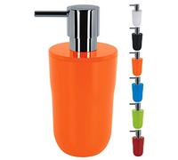 Spirella Dispensador de jabón líquido, capacidad 7,5 x 7,5 x 16,5 cm, 300 ml, color naranja