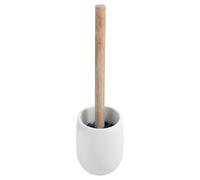 Spirella - Elegante escobilla de baño de poliresina y Madera, diseño Moderno para el baño, fácil de Limpiar, Interior ordenado, tamaño estándar, Color Blanco