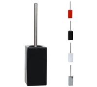 Spirella - Escobilla de baño con Soporte, Porcelana, Quadro - 11,5 x 115 x 45 cm - Limpieza eficaz - Diseño Moderno y Acabado Elegante - Fácil de Limpiar - Resistente y fiable - Color Negro