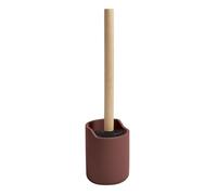 Spirella - Escobilla de baño Sybella Berry - Diseño Moderno - Ø9,4 x 37 cm - Color Burdeos - Mango Largo - Soporte Autoadhesivo para Colgar - Cabezal reemplazable - Uso higiénico y práctico