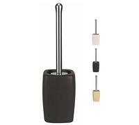 Spirella Escobillero con Soporte Cerámico Retro Negro