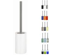 Spirella - Escobillero, Portaescobillas, Modelo Tubo - Permite una Limpieza Efectiva - Diseño Moderno y Acabado Elegante - Fácil de Limpiar - Resistente y Confiable - Blanco