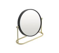 Spirella Espejo de Aumento con Soporte de Acero BLY Negro Mate y Dorado