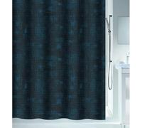 Spirella Georges - Cortina de ducha (poliéster, 240 x 180 cm), diseño de petróleo