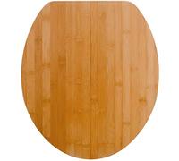 Spirella inodoro con tapa de bajada Oslo bambú con High Gloss Finish y rápida lbef tigung bisagras de acero inoxidable