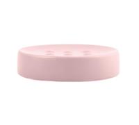 Spirella Jabonera con Aspecto de Piedra, decoración de baño, pasamanos, Pastillero, Medidas: 11 x 11 x 3 cm, Color Rosa Mate