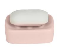 Spirella Jabonera de cerámica Retro Rosa Pastel