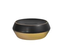 Spirella - Jabonera de gres Joshua, Dimensiones 12 x 5 cm, Elegante Accesorio de baño, diseño Moderno y práctico para un Almacenamiento óptimo, Dorado Mate