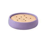 Spirella - Jabonera Sven de poliresina 11,6 x 11,6 cm para un baño Elegante y práctico - Ideal para organizar Tus artículos de Aseo - Lavanda