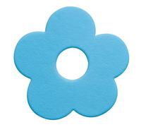 Spirella Juego de 5 pegatinas Funky de PVC antideslizantes para figuras de ducha o baño, 11,5x12 cm, azul claro