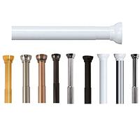 Spirella Kreta, Barra telescópica para Cortina de Ducha, Resistente a los arañazos, Rango de Ajuste de 125 - 220 cm, diámetro de 21 mm, de Aluminio Blanco