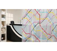 Spirella Metro Multicolor Cortina De Ducha 180x200 Sin PVC PEVA