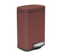SPIRELLA - Papelera Akira 5L Matt-Berry - Diseño Compacto con Tapa de Pedal - Acero Inoxidable - 30 x 21.4 x 17.6 cm - Color Burdeos - Ideal para Baño u Oficina