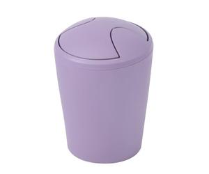Spirella - Papelera basculante MOVE - Diseño moderno y compacto - Tapa extraíble y fácil de limpiar - Ideal para baño o cocina - Blanco - 5L