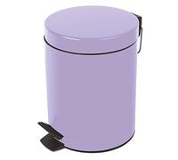 Spirella, Papelera con Pedal Sydney de Acero, diseño Elegante y práctico, Capacidad de 5 litros, Ideal para baño o Cocina, Color Lavanda, tamaño 5 l, Morado